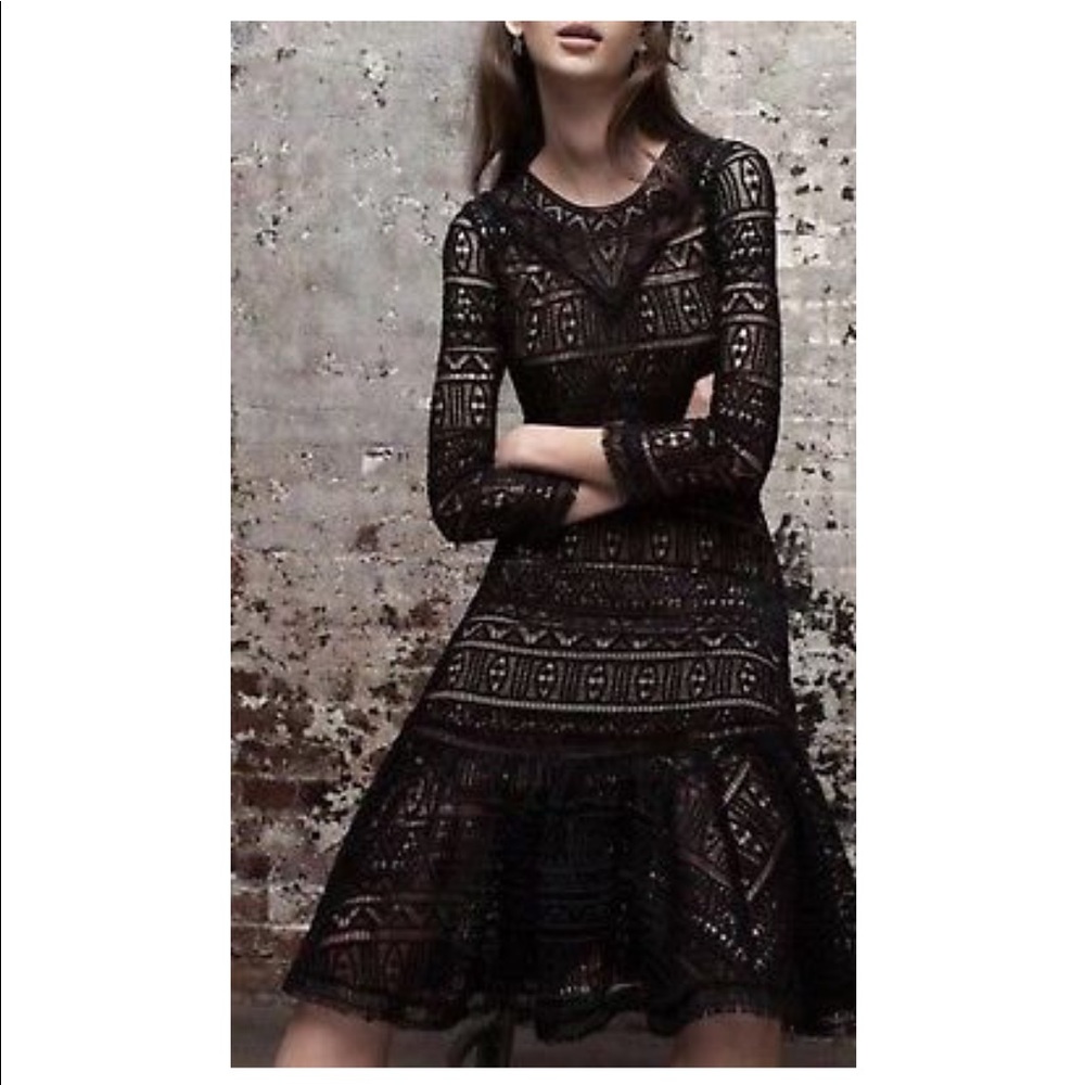 Nwt Rebecca Taylor Anthropologie lace dress 4